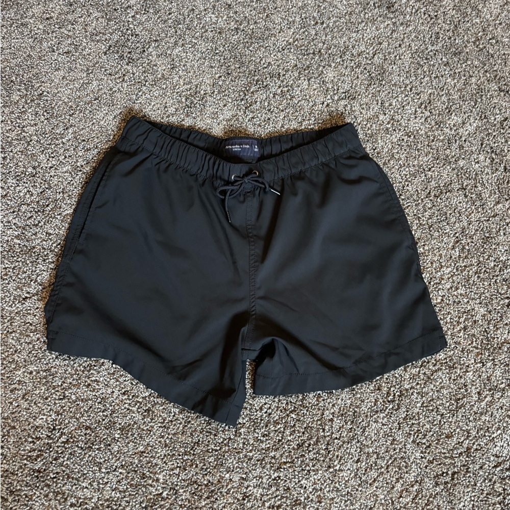 Abercrombie & Fitch Black Swim Trunks